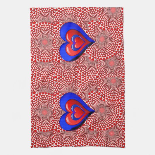 valentijnen houden van handdoeken (Verticaal)