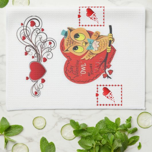 valentijnen houden van handdoeken (Gevouwen)