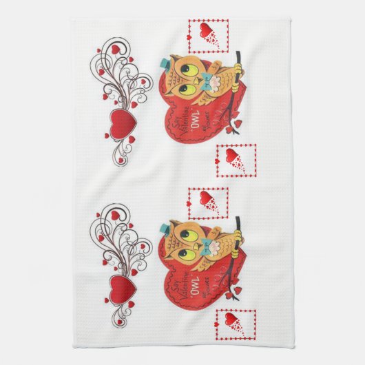 valentijnen houden van handdoeken (Verticaal)