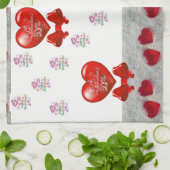 valentijnen houden van handdoeken (Gevouwen)