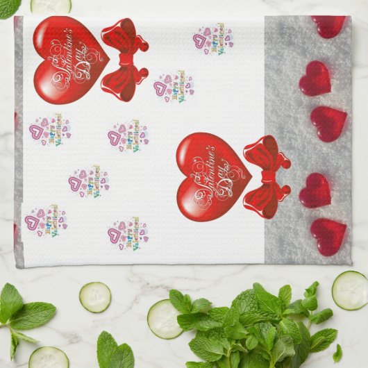 valentijnen houden van handdoeken (Gevouwen)