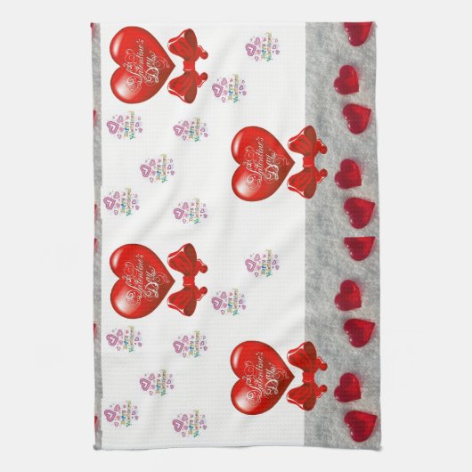 valentijnen houden van handdoeken (Verticaal)