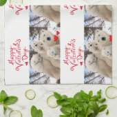 valentijnen houden van handdoeken polarische Beren (Gevouwen)