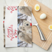 valentijnen houden van handdoeken polarische Beren (Quarter Fold)