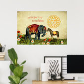  Valentijnen in Love Collage Poster (Thuiskantoor)