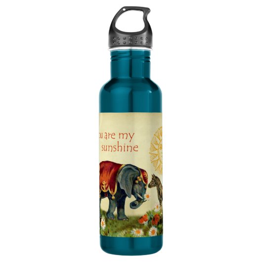  Valentijnen in Love Collage Waterfles (Voorkant)