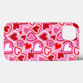 Valentijnen mengen harten Case-Mate iPhone case (Achterkant (horizontaal))