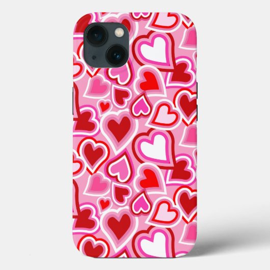 Valentijnen mengen harten Case-Mate iPhone case (Achterkant)