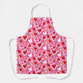 Valentijnen mengen harten schort (Voorkant)