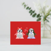 valentijnen schattige liefde feestdagenkaart (Staand voorkant)