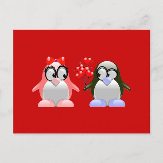 valentijnen schattige liefde feestdagenkaart (Voorkant)