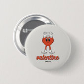 valentijnen sinds 2025 ronde pin ronde button 5,7 cm (Voorkant /achterkant)