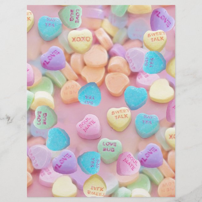 valentijnen snoep harten (Voorkant)