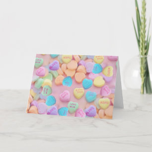 valentijnen snoep harten feestdagen kaart