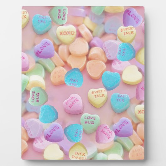 valentijnen snoep harten fotoplaat (Voorkant)