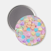 valentijnen snoep harten magneet (Voorkant / Achterkant)