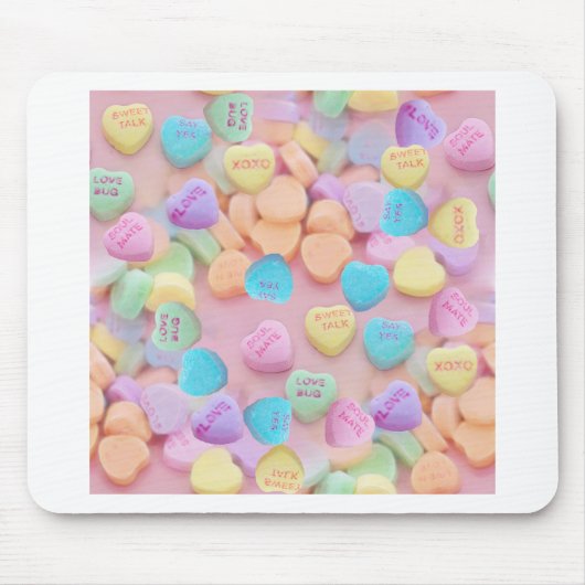 valentijnen snoep harten muismat (Voorkant)