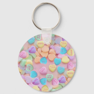 valentijnen snoep harten sleutelhanger