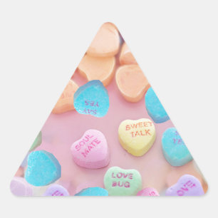 valentijnen snoep harten sticker