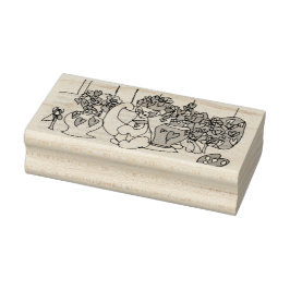 Valentijnen spelen rubberstempel