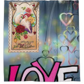 Valentijnen voor douchetgordijnen douchegordijn (Voorkant)