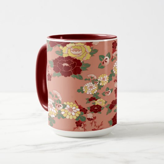 valentijnenbloem mok (Voorkant links)