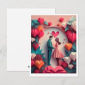 Valentijnkaart Feestdagenkaart (Voorkant / Achterkant)