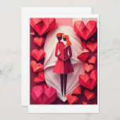 Valentijnkaart Feestdagenkaart (Voorkant / Achterkant)