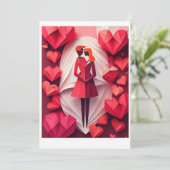 Valentijnkaart Feestdagenkaart (Staand voorkant)