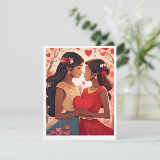 Valentijnkaart Feestdagenkaart (Staand voorkant)