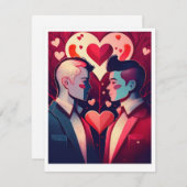 Valentijnkaart Feestdagenkaart (Voorkant / Achterkant)