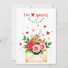 Valentijnkaart - "Ik ben van jou, geen terugbetali Feestdagenkaart