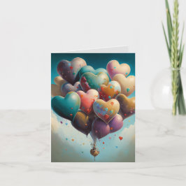Valentijnkaart Met Illustraties Van Ballonhart Kaart