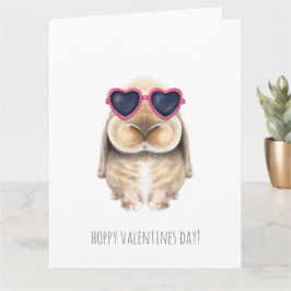 Valentijnkaart - Schattig Liefdeskonijn Kaart