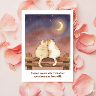 Valentijnkaart voor kattenliefhebber voor mijn eni feestdagenkaart