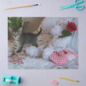 valentijnkat tissuepapier (Craft)