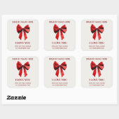 Valentijnkus Customekaarssticker Vierkante Sticker (Vel)