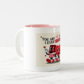 valentijnodag tweekleurige koffiemok (Voorkant links)