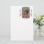 Valentijnrozen Briefpapier (Staand voorkant)
