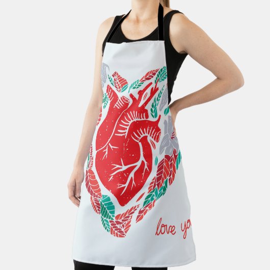 Valentijns Anatomisch Hart: Unieke Kaart Schort (Insitu)