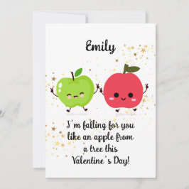 Valentijns appelkaart feestdagenkaart