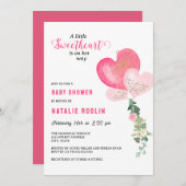 Valentijns Baby shower Kaart (Voorkant / Achterkant)