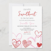 Valentijns Baby Shower Kaart (Voorkant)