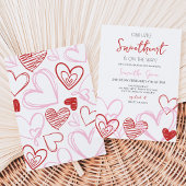 Valentijns Baby Shower Kaart