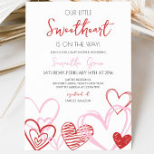 Valentijns Baby Shower Kaart