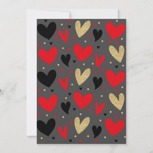 Valentijns Baby Shower Uitnodiging Liefste Baby (Achterkant)