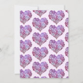 Valentijns baby shower uitnodiging Romantisch (Achterkant)