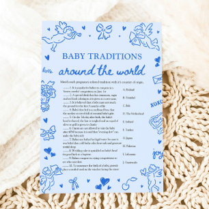Valentijns Baby Tradities Rond de Wereld Spel Kaart