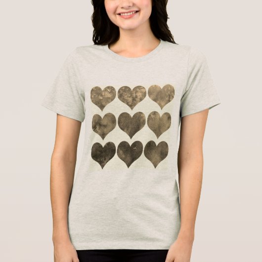 Valentijns Bella+Canvas Dames Tri-Blend Shirt (Voorkant)