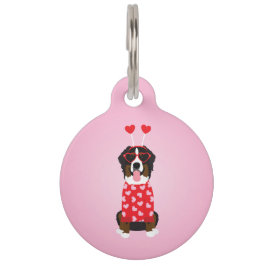 Valentijns Bernese Mountain Dog Huisdierpenning